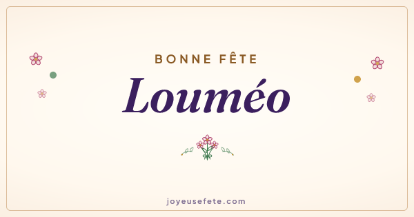 Image « Bonne fête Louméo » au format large