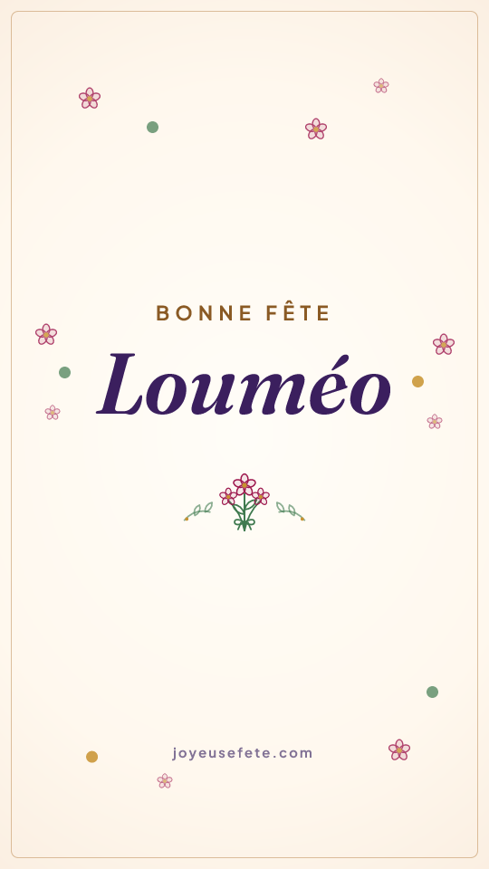 Image « Bonne fête Louméo » au format story