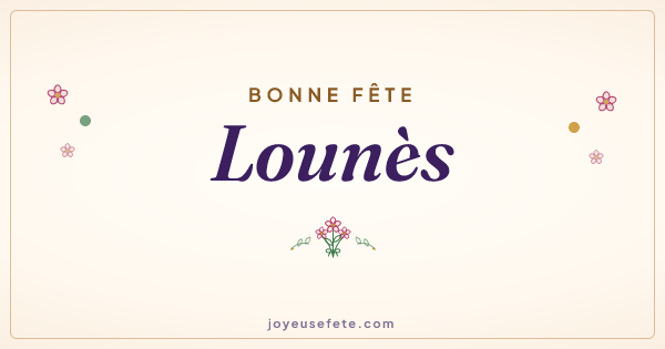 Image « Bonne fête Lounès » au format large