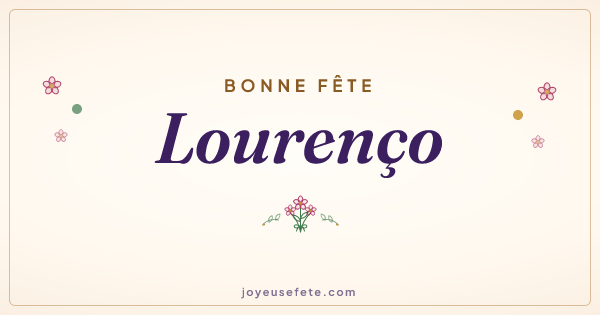 Image « Bonne fête Lourenço » au format large