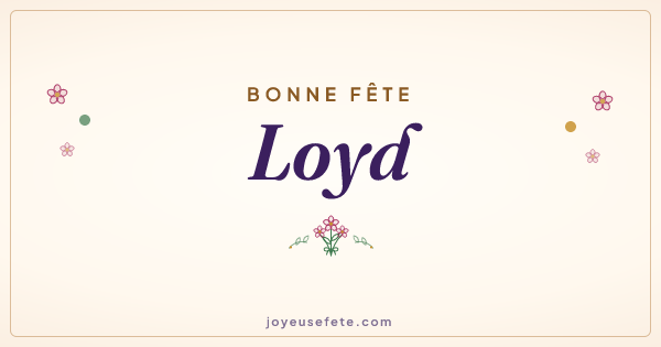 Image « Bonne fête Loyd » au format large