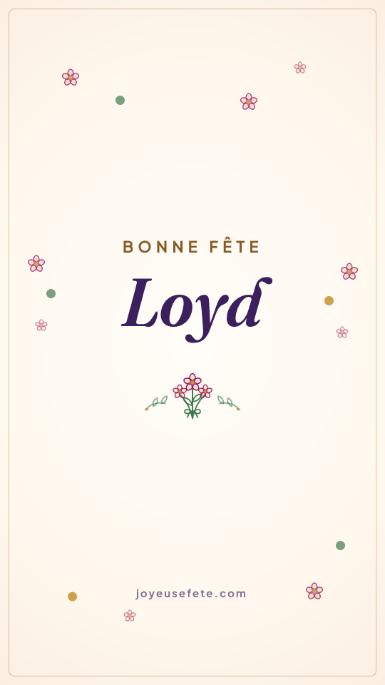 Image « Bonne fête Loyd » au format story