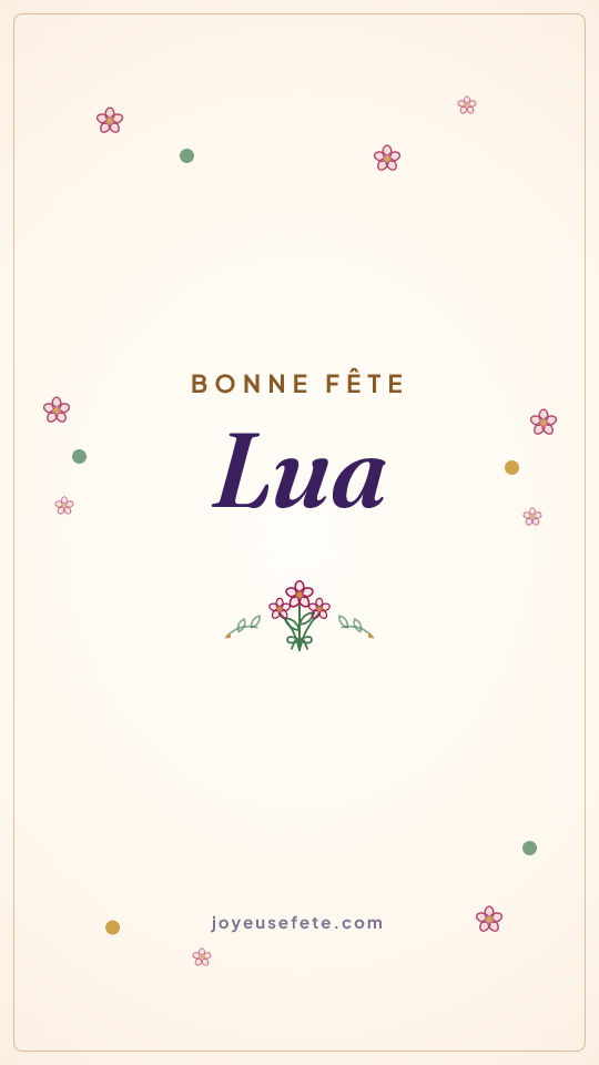 Image « Bonne fête Lua » au format story