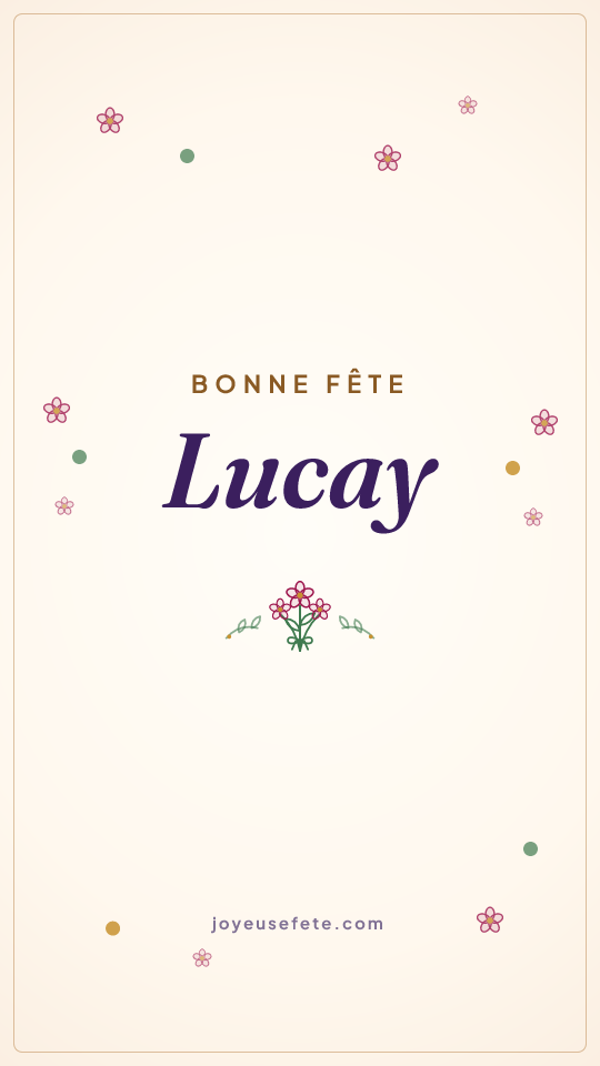 Image « Bonne fête Lucay » au format story