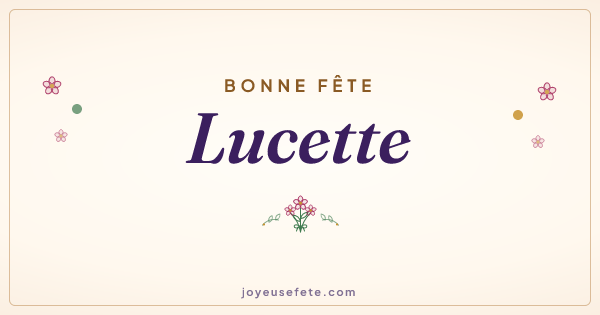 Image « Bonne fête Lucette » au format large