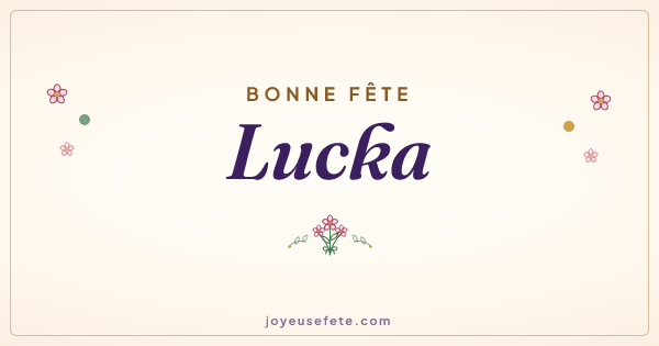 Image « Bonne fête Lucka » au format large