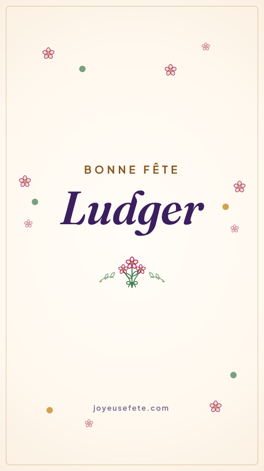 Image « Bonne fête Ludger » au format story