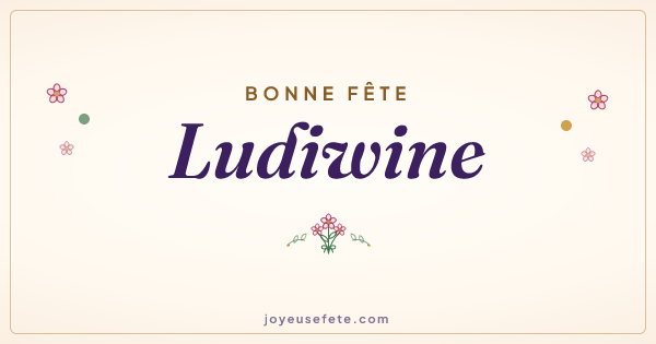 Image « Bonne fête Ludiwine » au format large