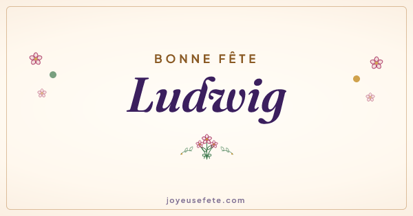 Image « Bonne fête Ludwig » au format large