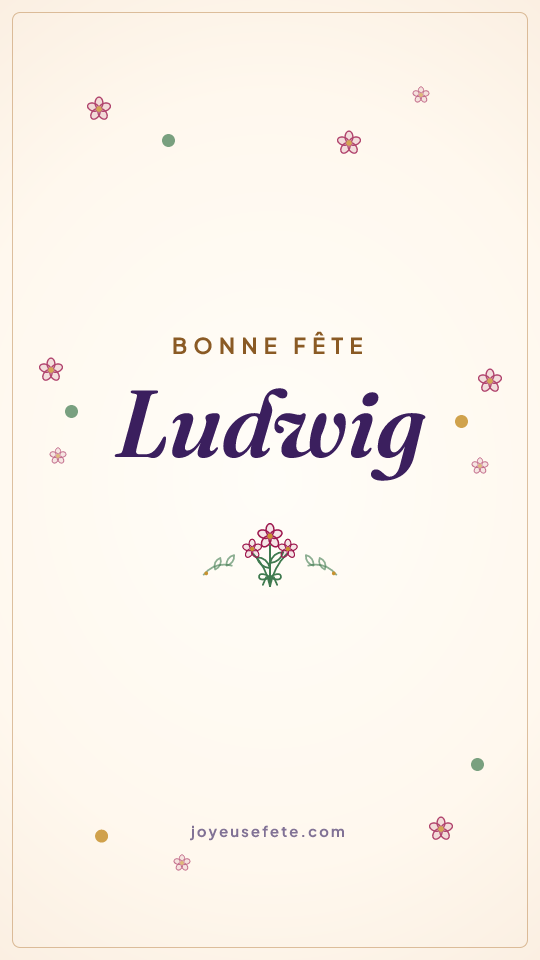 Image « Bonne fête Ludwig » au format story