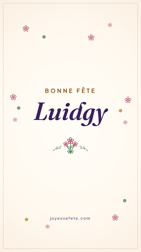 Image « Bonne fête Luidgy » au format story