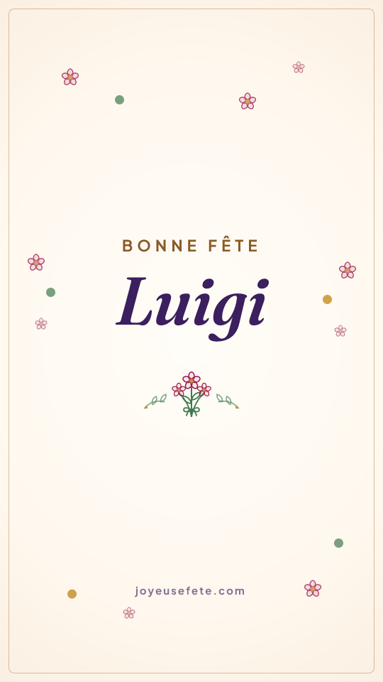 Image « Bonne fête Luigi » au format story