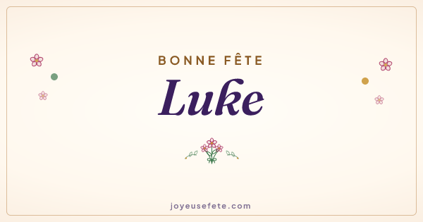 Image « Bonne fête Luke » au format large