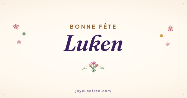 Image « Bonne fête Luken » au format large