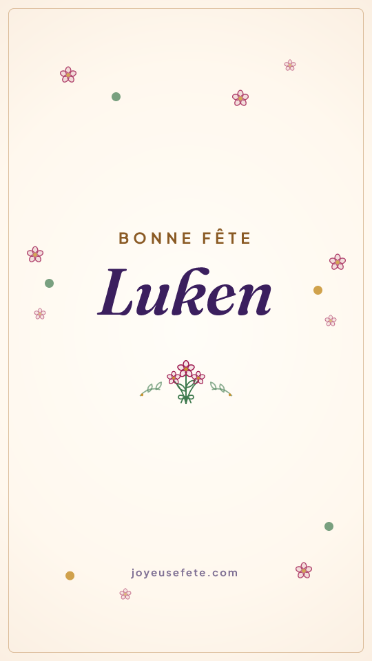 Image « Bonne fête Luken » au format story