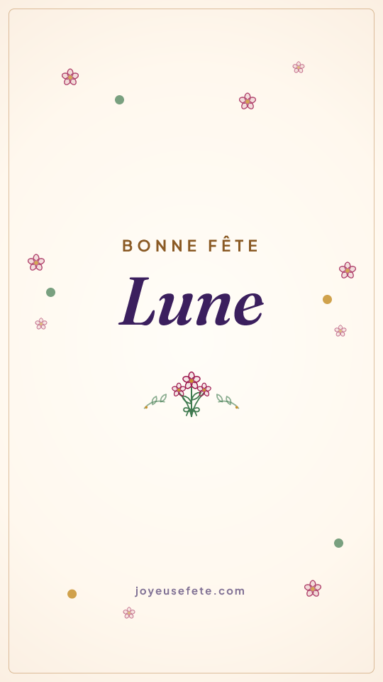 Image « Bonne fête Lune » au format story