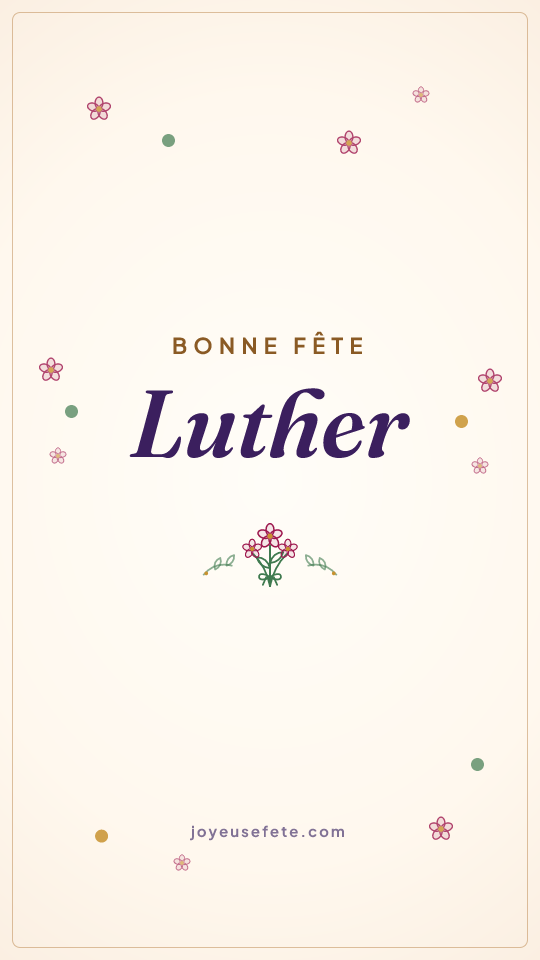 Image « Bonne fête Luther » au format story