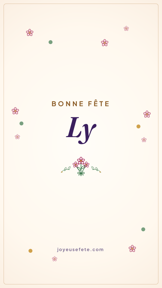 Image « Bonne fête Ly » au format story