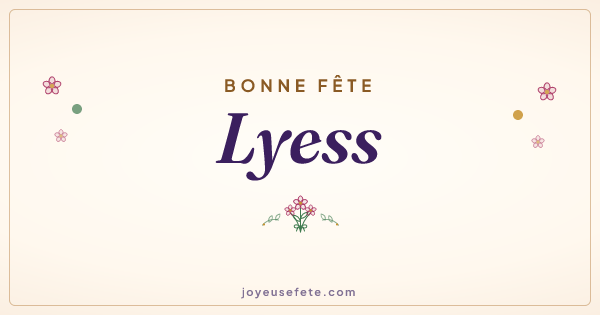Image « Bonne fête Lyess » au format large