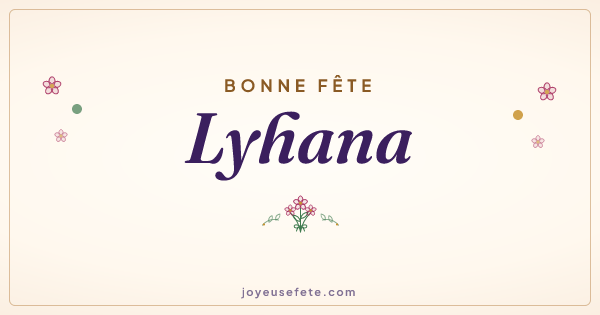 Image « Bonne fête Lyhana » au format large