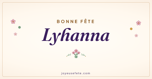 Image « Bonne fête Lyhanna » au format large