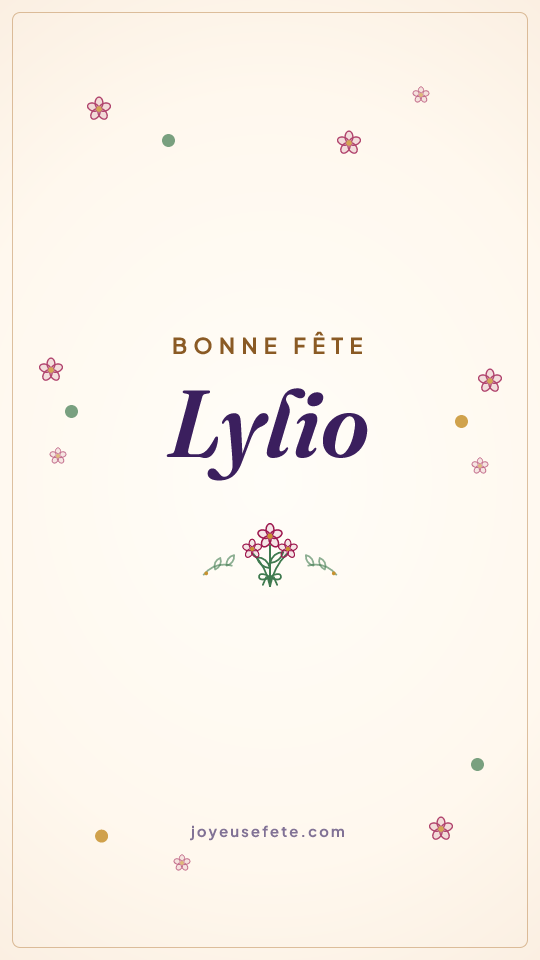 Image « Bonne fête Lylio » au format story