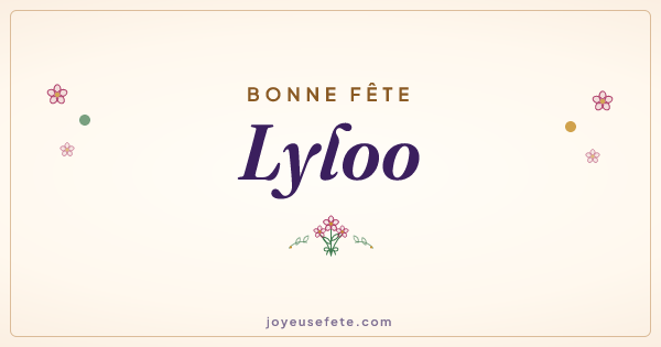 Image « Bonne fête Lyloo » au format large