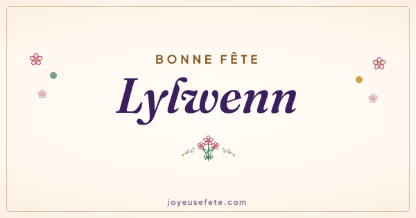 Image « Bonne fête Lylwenn » au format large