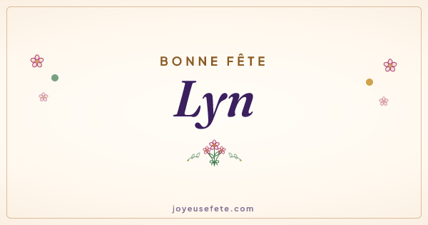 Image « Bonne fête Lyn » au format large