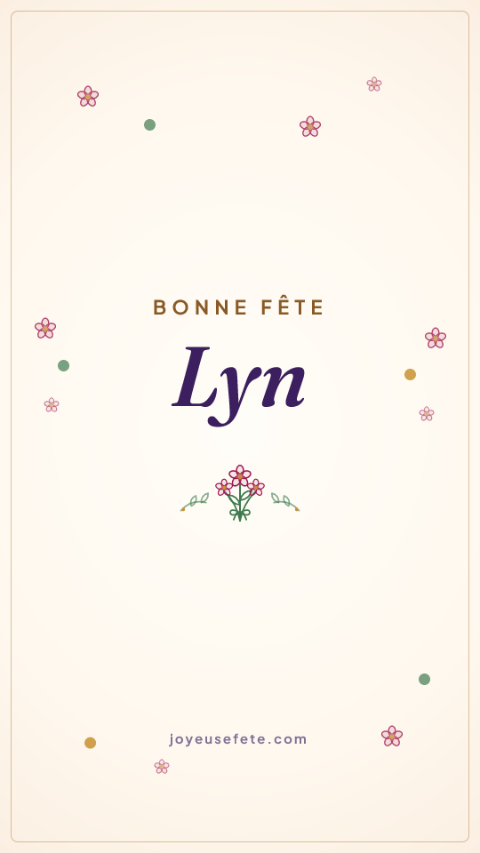 Image « Bonne fête Lyn » au format story