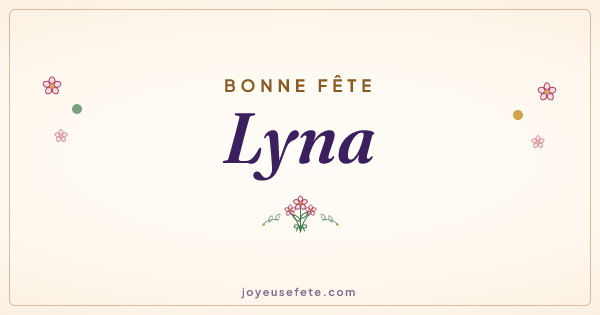 Image « Bonne fête Lyna » au format large