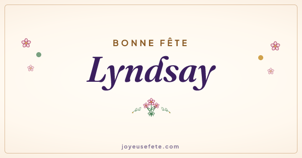 Image « Bonne fête Lyndsay » au format large