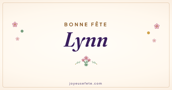 Image « Bonne fête Lynn » au format large