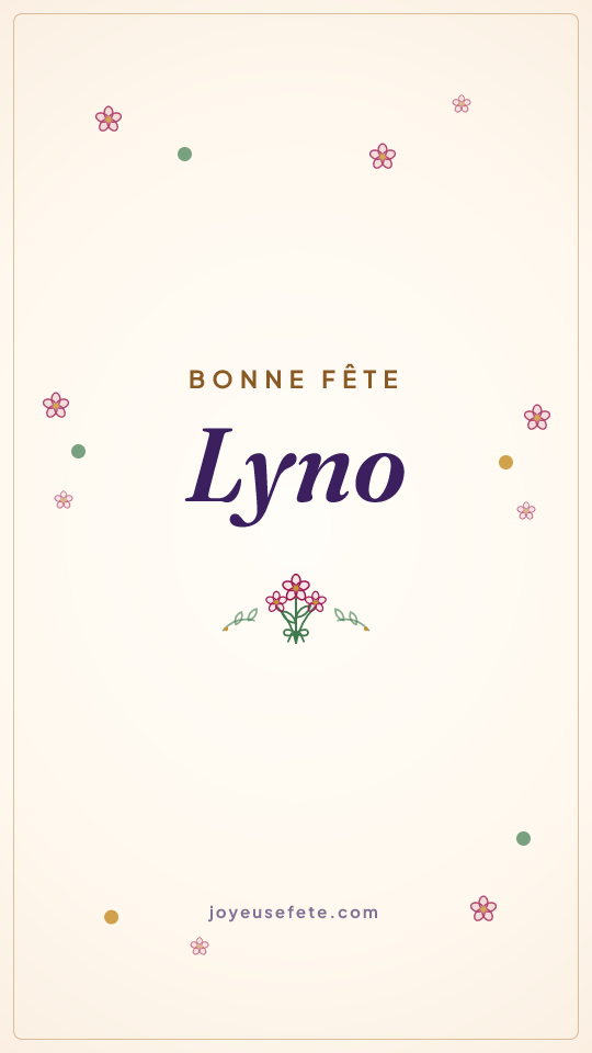 Image « Bonne fête Lyno » au format story
