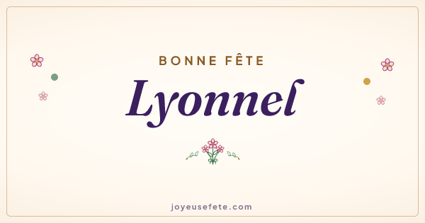 Image « Bonne fête Lyonnel » au format large