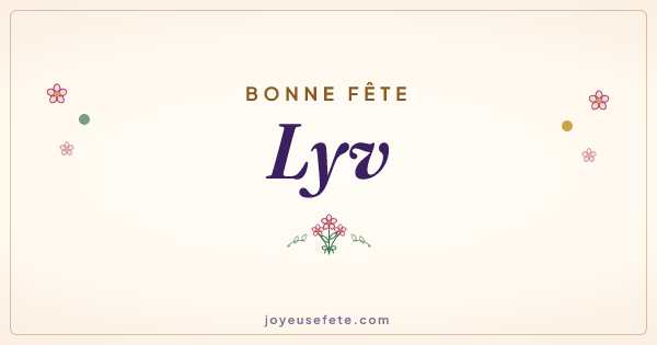 Image « Bonne fête Lyv » au format large