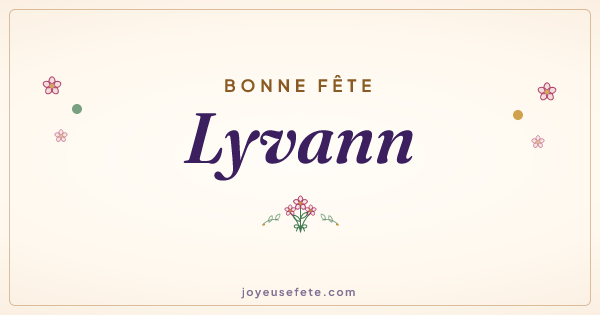 Image « Bonne fête Lyvann » au format large