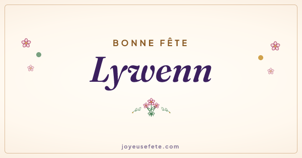 Image « Bonne fête Lywenn » au format large