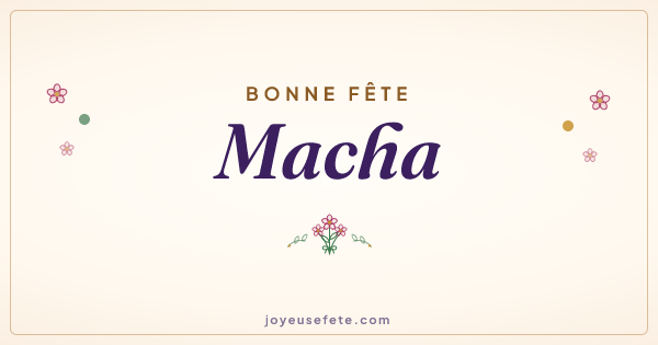 Image « Bonne fête Macha » au format large