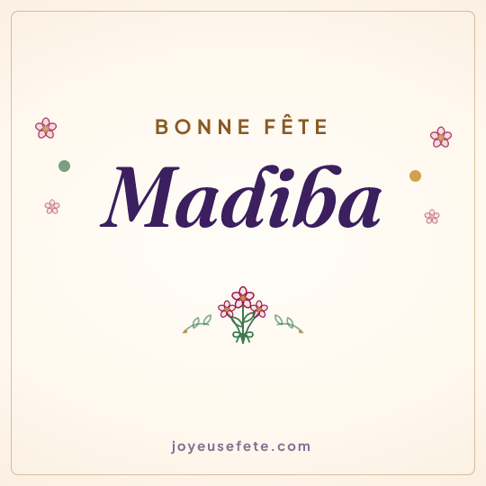 Image carrée « Bonne fête Madiba » pour WhatsApp