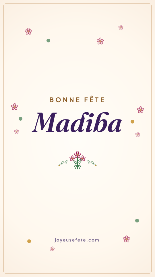 Image « Bonne fête Madiba » au format story