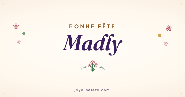 Image « Bonne fête Madly » au format large