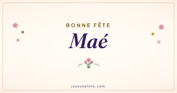 Image « Bonne fête Maé » au format large