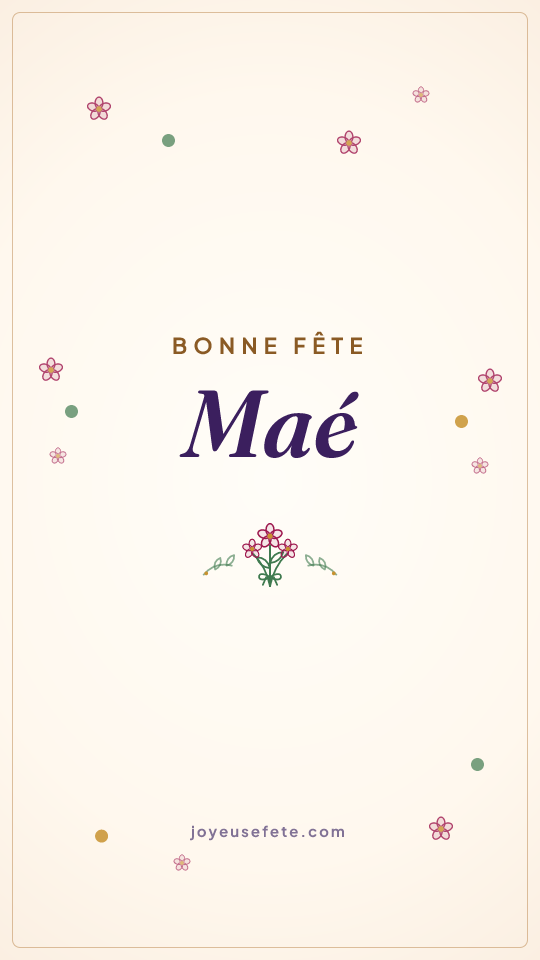 Image « Bonne fête Maé » au format story