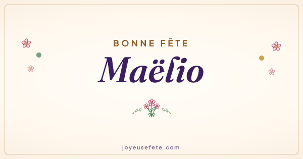 Image « Bonne fête Maëlio » au format large