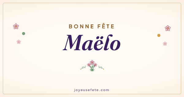 Image « Bonne fête Maëlo » au format large
