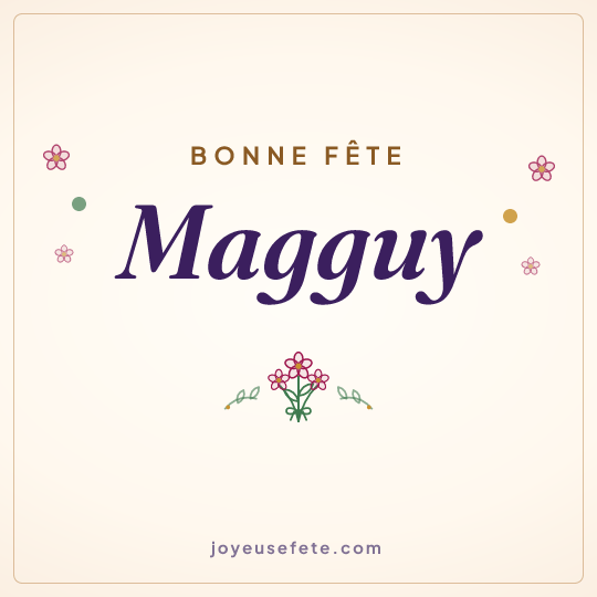 Image carrée « Bonne fête Magguy » pour WhatsApp