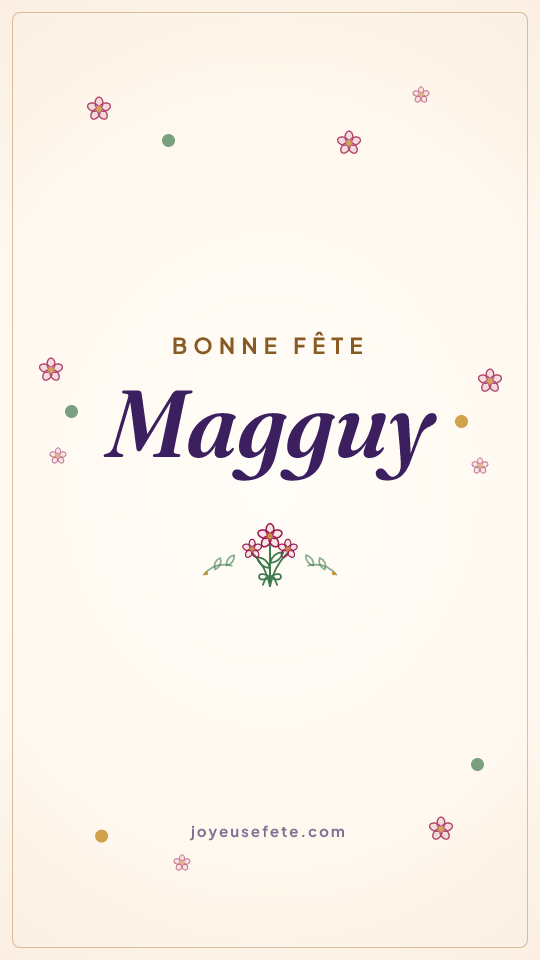 Image « Bonne fête Magguy » au format story
