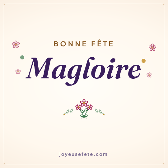 Image carrée « Bonne fête Magloire » pour WhatsApp
