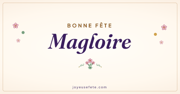 Image « Bonne fête Magloire » au format large